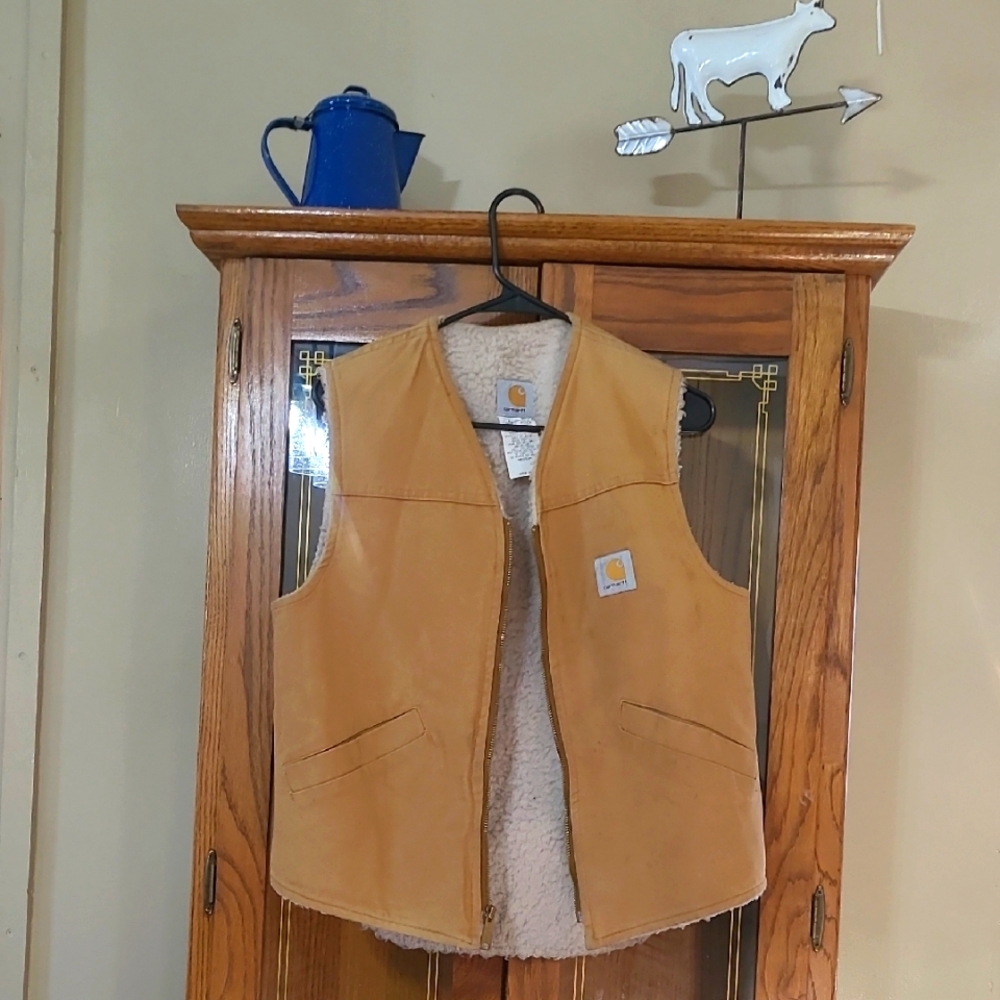 Carhartt Tan Sherpa-Lined Vest